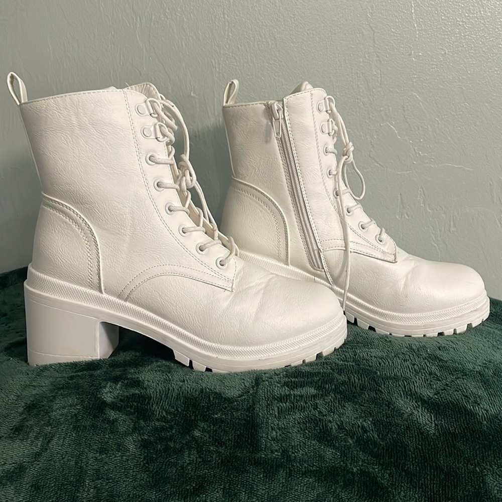 Platform Chunky High Heel Boots